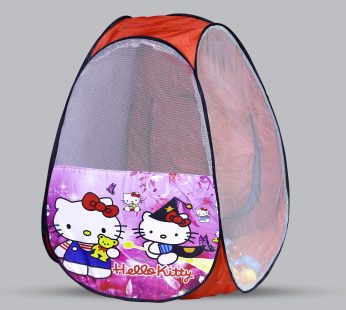 HELLO KITTY TENT PLAY HOUSE SMALL SIZE WITH 50 BALLS