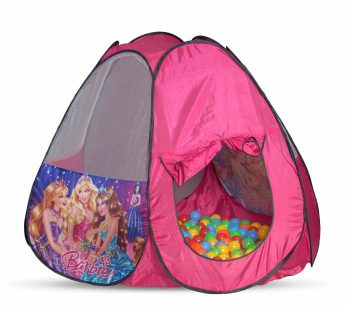 BIG SIZE BARBIE TENT PLAY HOUSE WITH 100 BALLS.